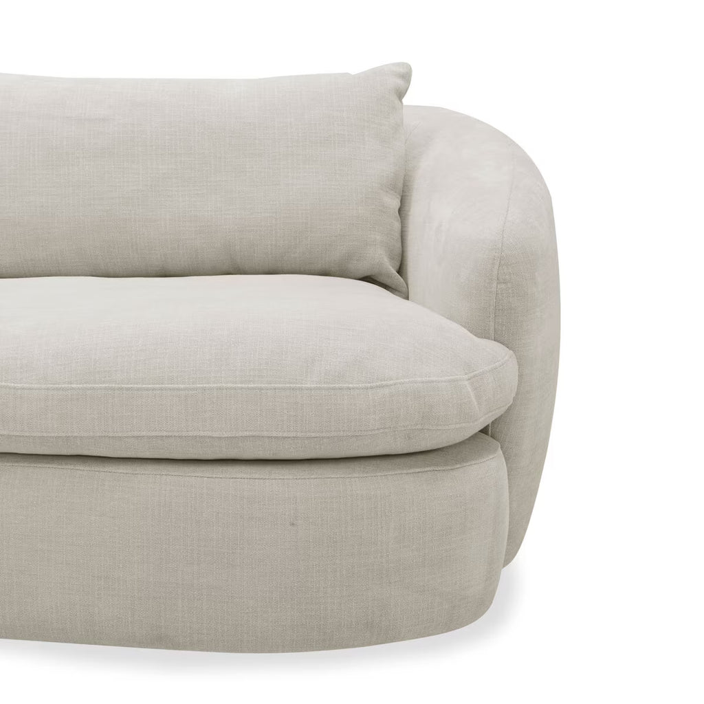 Holley Beige Fabric 5 Piece Modular Sofa