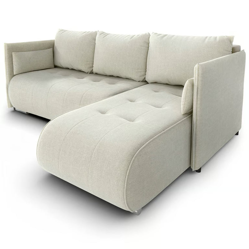 Corner Sofa Bed NESSA Reversible Chaise Lounge, Storage DAKO®