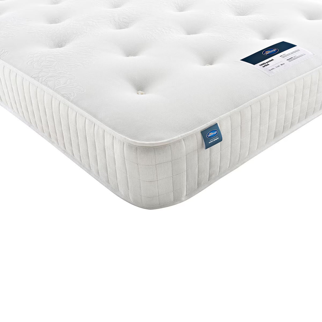 1400 Pocket Ortho Mattress & Slate Grey 2 Drawer Divan, Single