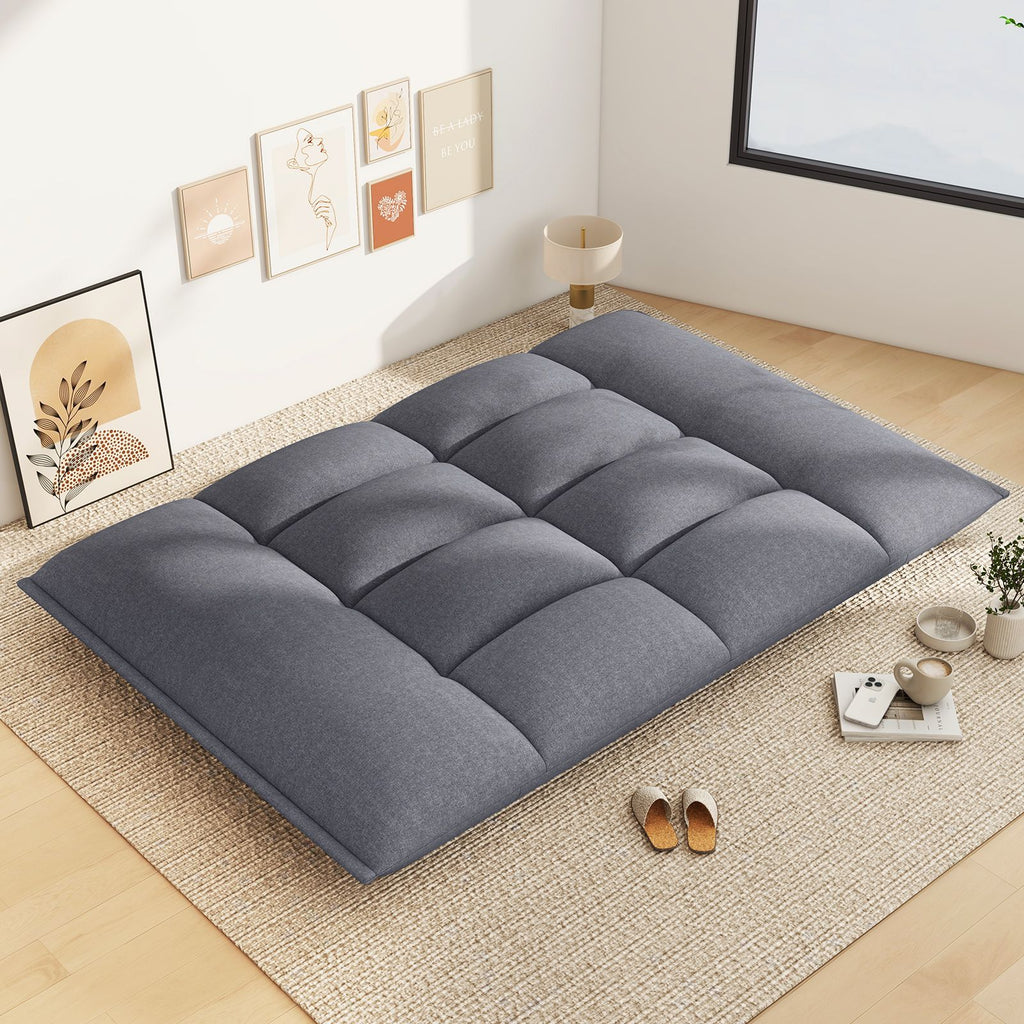 Floor Sofa Chair with 5-Postion Adjustable Backrest and Armrests
