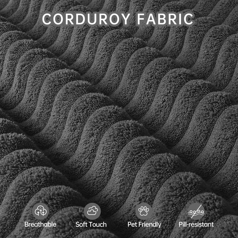 4 Seater Corduroy Sofa