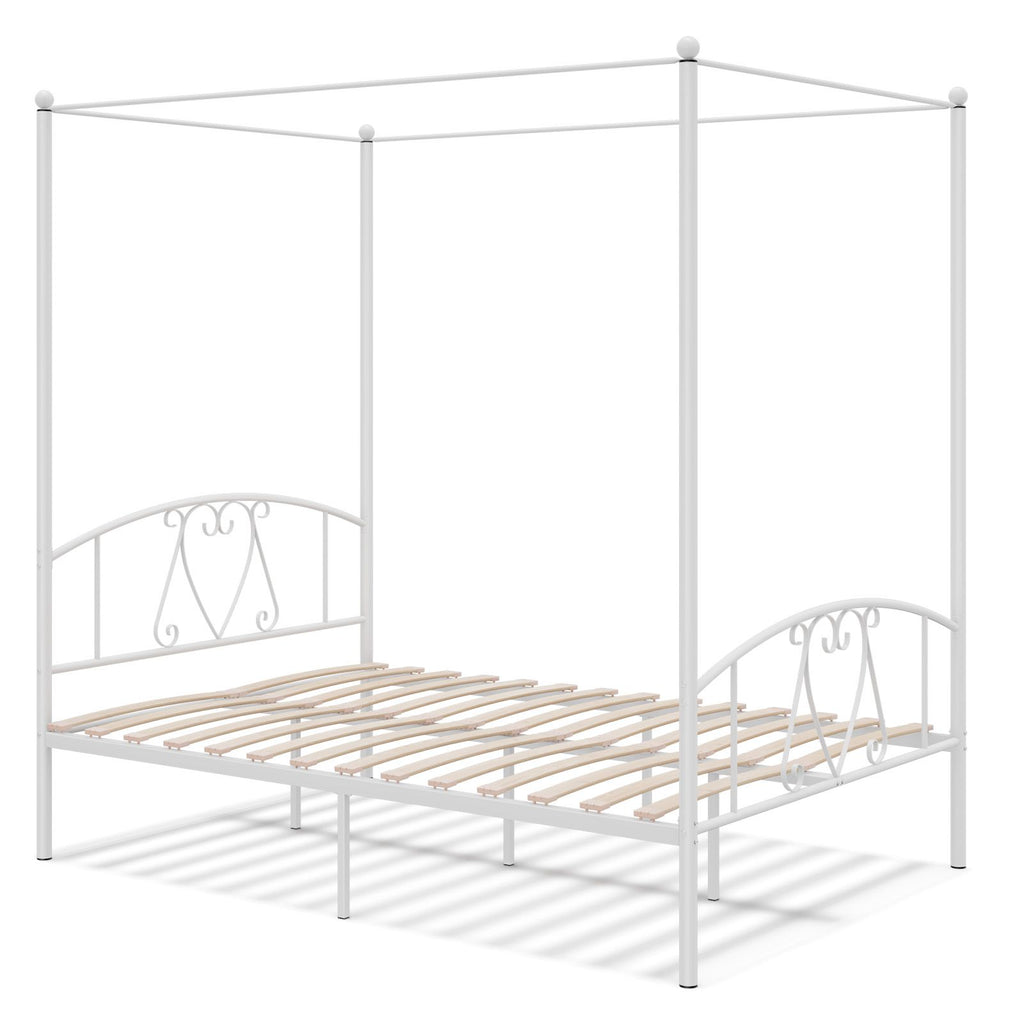 Double Size Metal Canopy Bed Frame