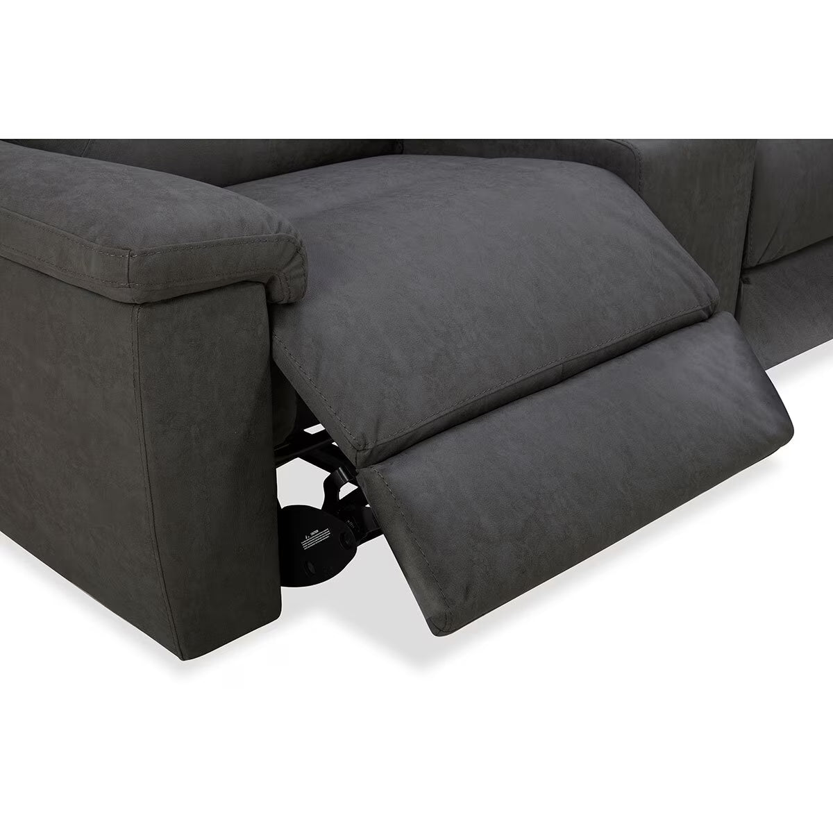 Justin Grey Fabric Power Reclining Sectional Sofa