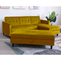 Comeaux 4 Seater Velvet Sofa Bed