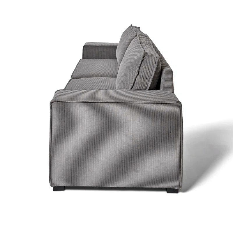 Charee 3 Seater Corduroy Fabric Sofa