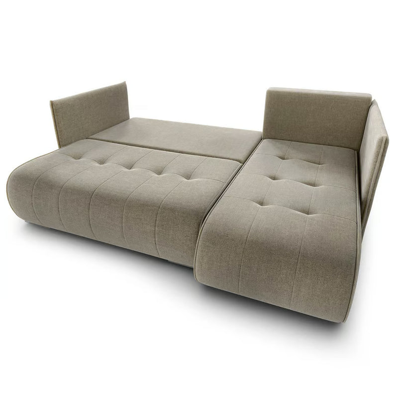 Corner Sofa Bed NESSA Reversible Chaise Lounge, Storage DAKO®