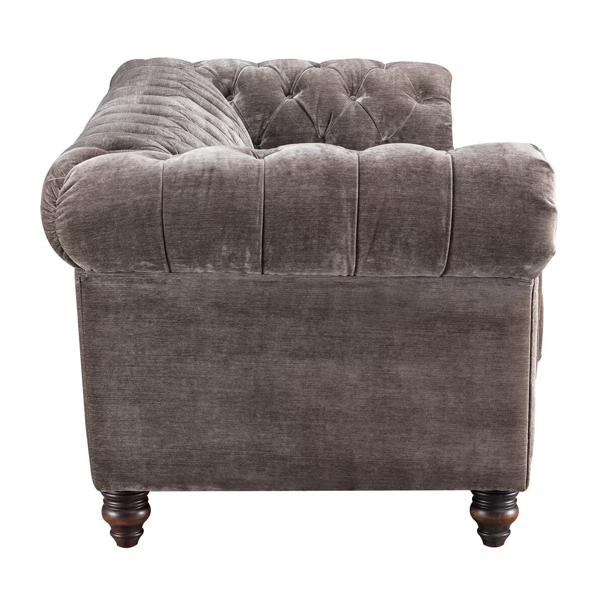 Allington 2 Seater Grey Fabric Chesterfield Sofa