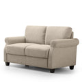 Templeton Classic Tufted Fabric Compact Sofa with Foam and Fiber Cushions