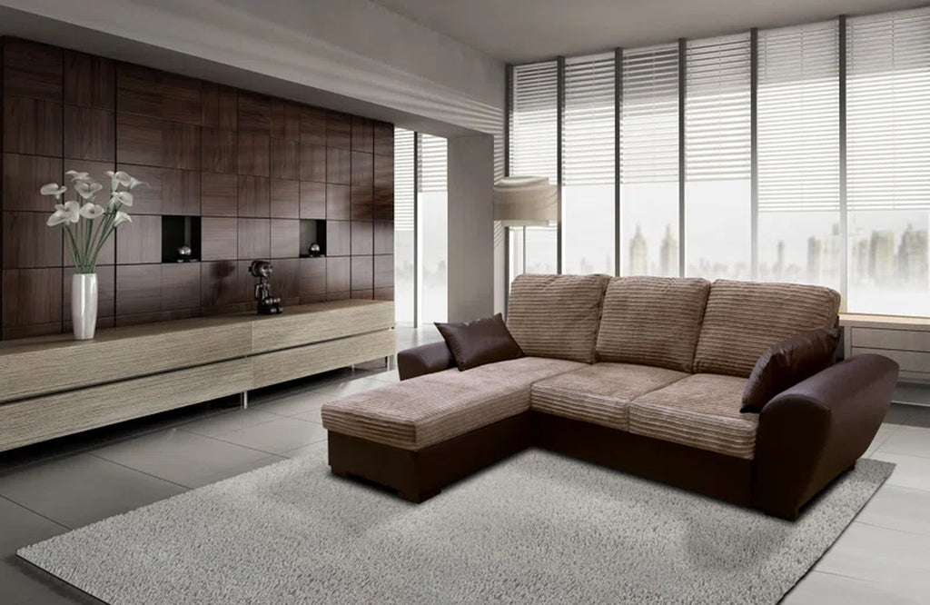 Acee Corner Sofa Bed Jumbo Cord