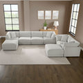 Dayna Grey Fabric 8 Piece Modular Sofa