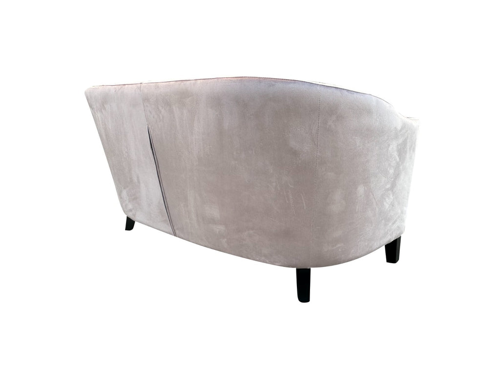 Pink Velvet Accent 2 Seat Chairs Velvet Tub Chair Contemporary Living Room Sofa