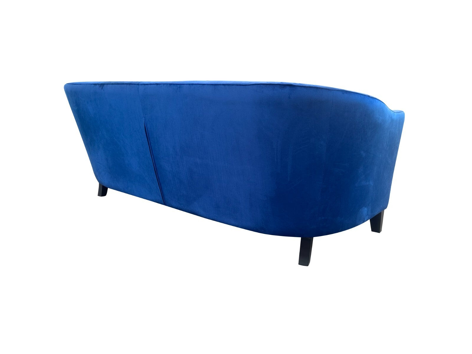 Blue Velvet Sofa 3 Seat Accent Chair Velvet Tub Chair Contemporary Living Room