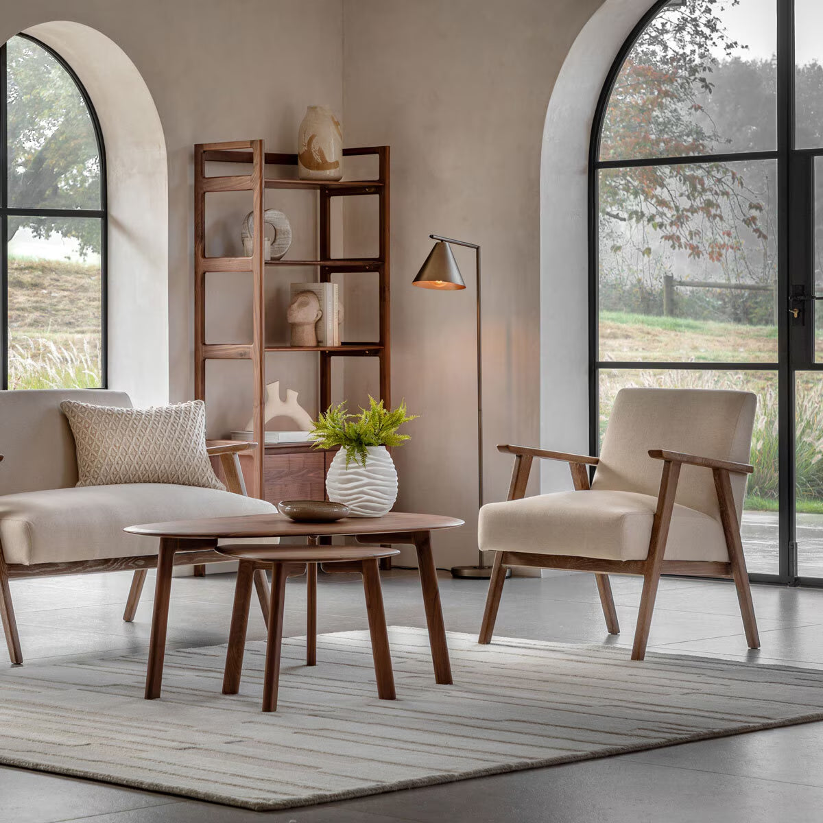 Neyland Natural Linen Armchair