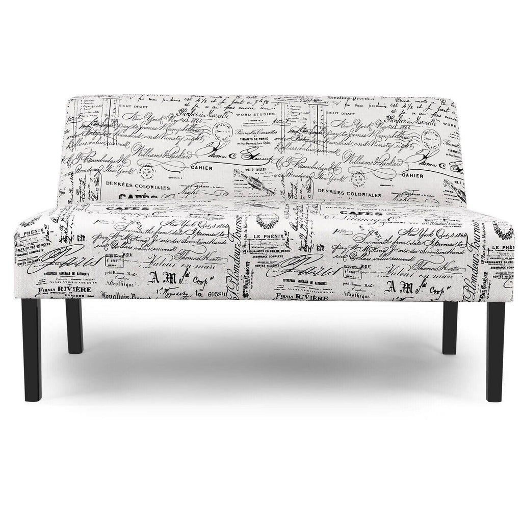 Modern Fabric Upholstered 2 Seater Sofa