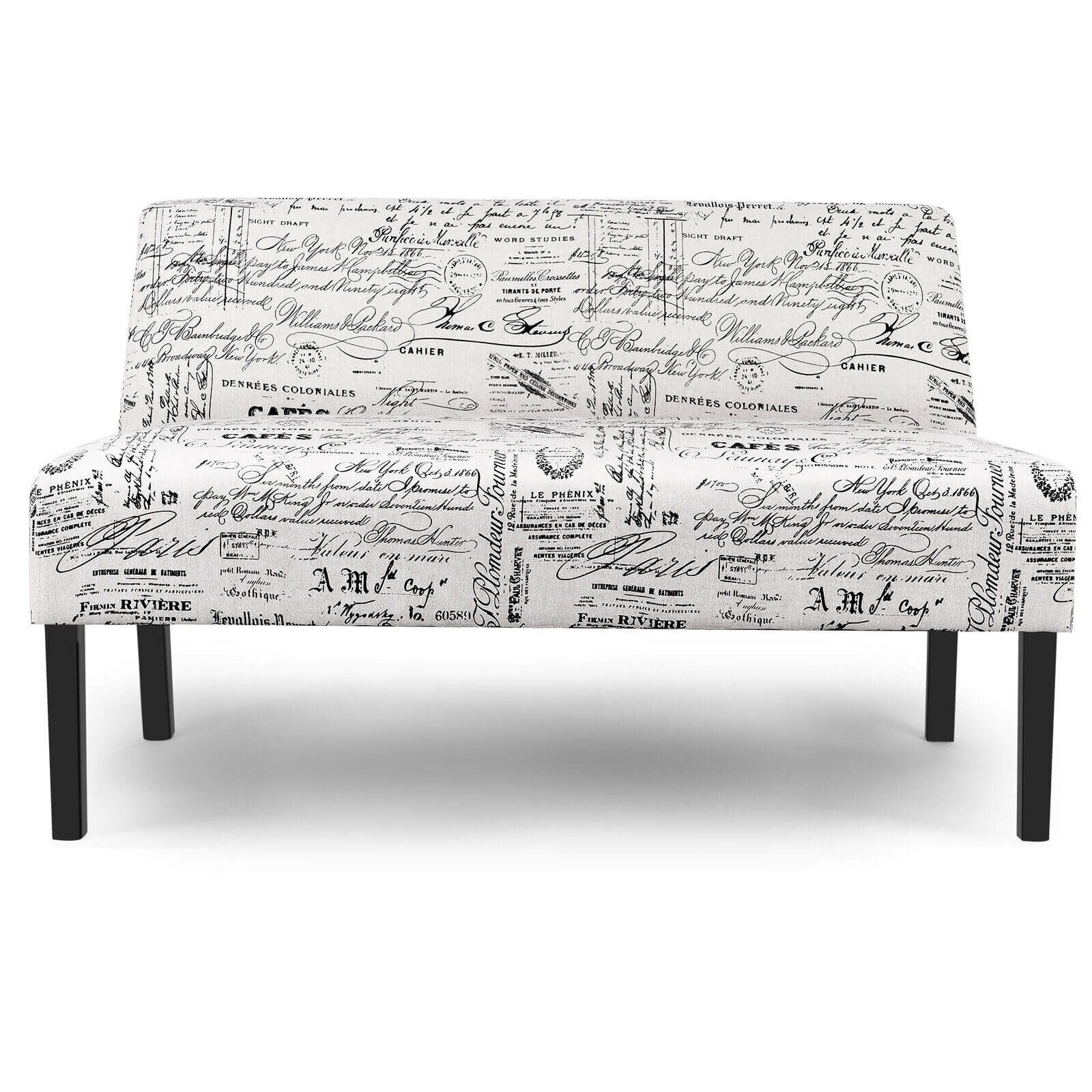 Modern Fabric Upholstered 2 Seater Sofa