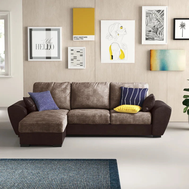 Acee Corner Sofa Bed Jumbo Cord