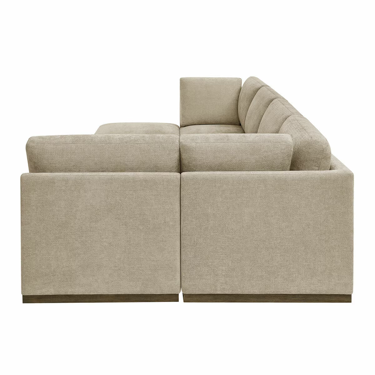 Murphy Taupe 6 Piece Modular Fabric Sofa