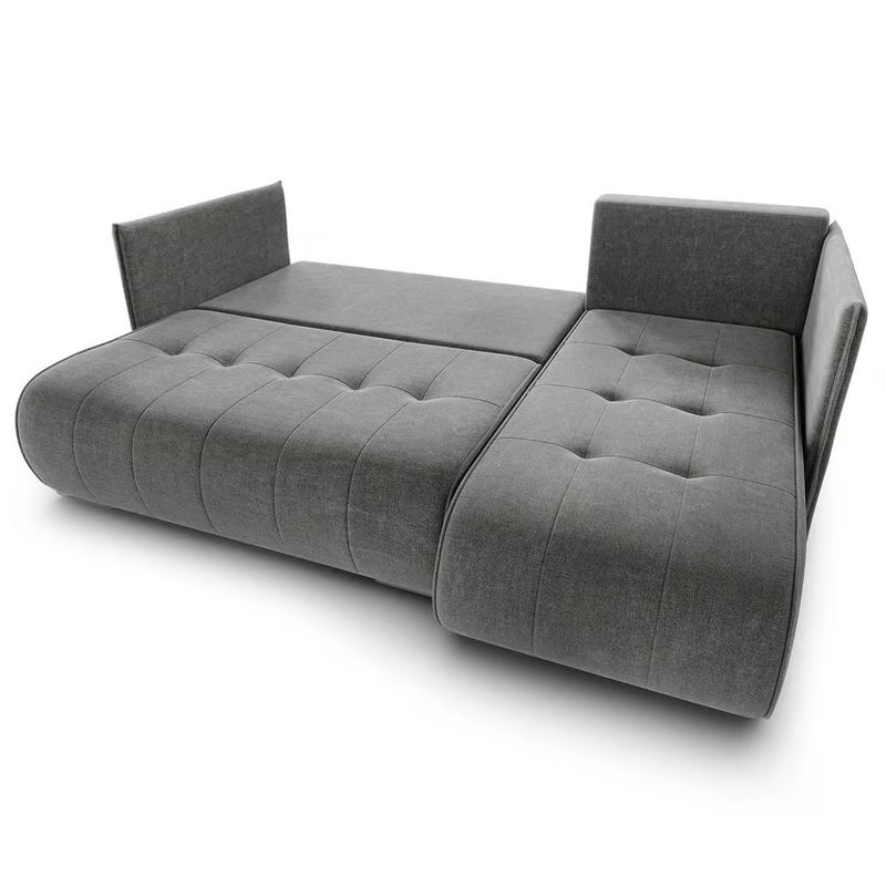 Corner Sofa Bed NESSA Reversible Chaise Lounge, Storage DAKO®