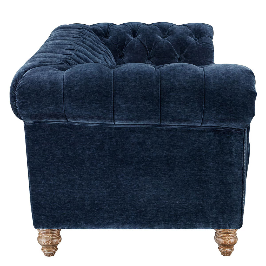 Allington 2 Seater Navy Fabric Chesterfield Sofa
