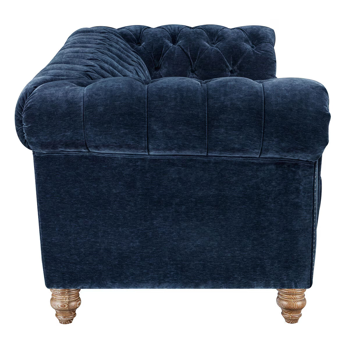 Allington 3 Seater Navy Fabric Chesterfield Sofa