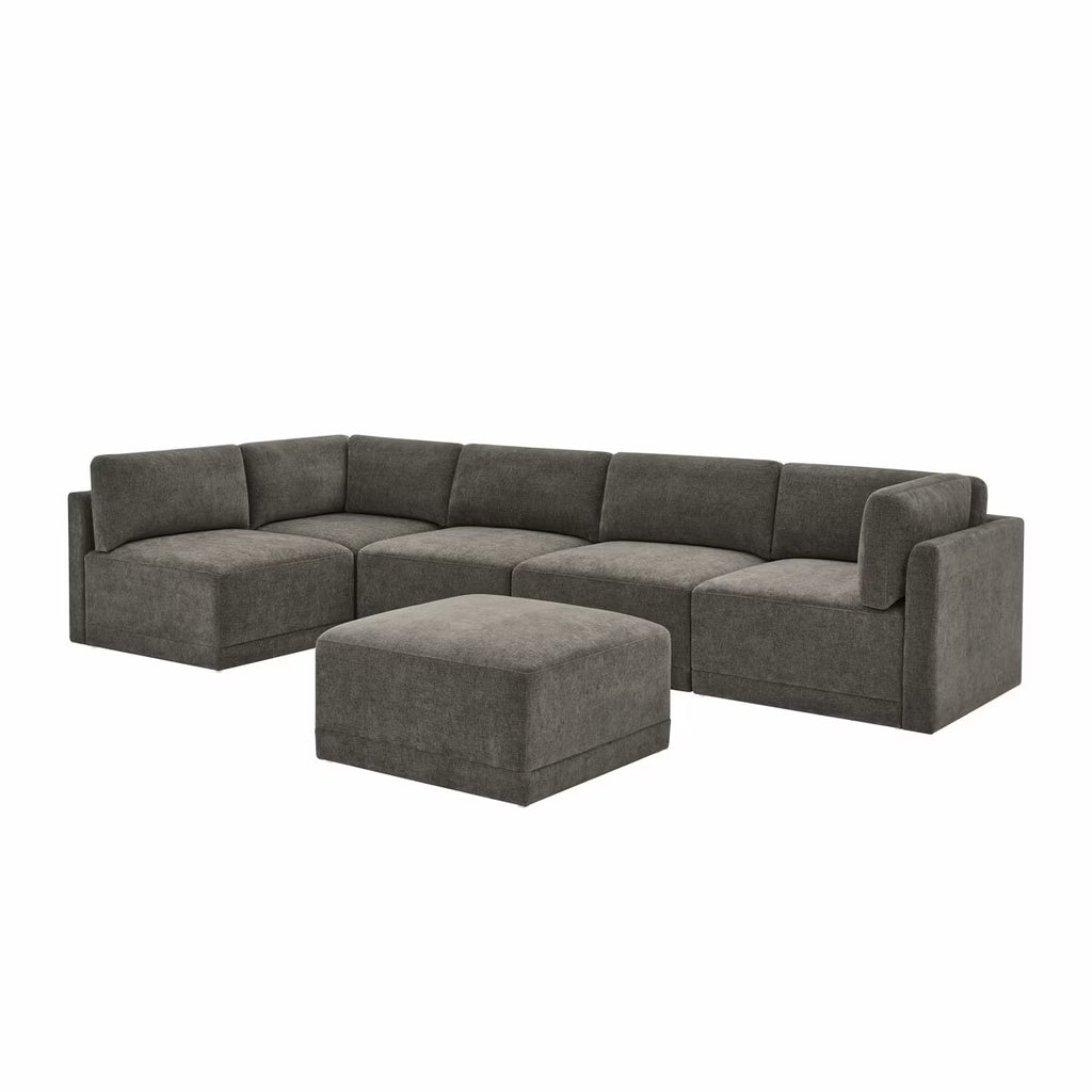 Fallon Grey 6 Piece Modular Fabric Sofa