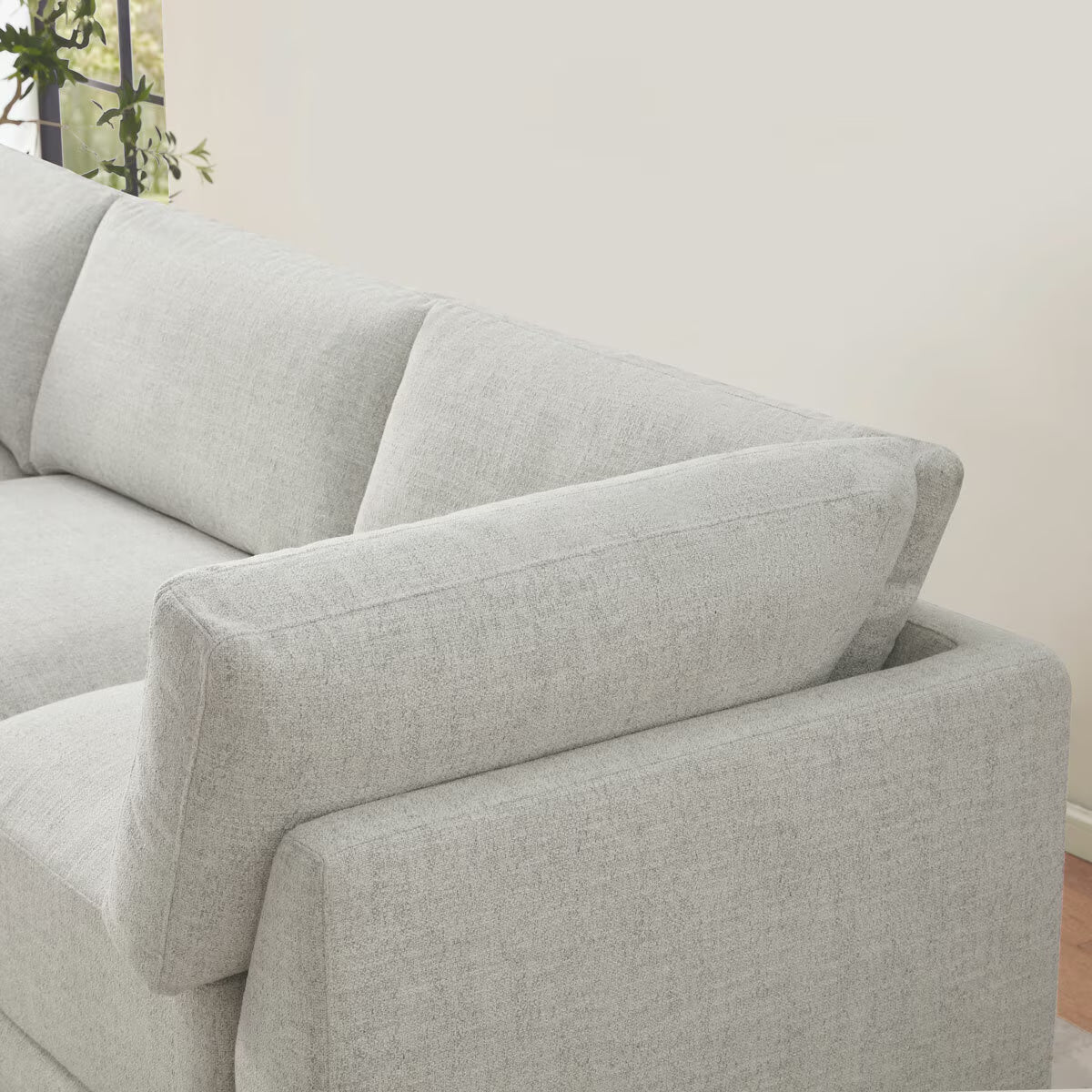 Dayna Grey Fabric 4 Piece Modular Sofa