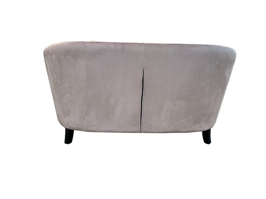 Pink Velvet Accent 2 Seat Chairs Velvet Tub Chair Contemporary Living Room Sofa