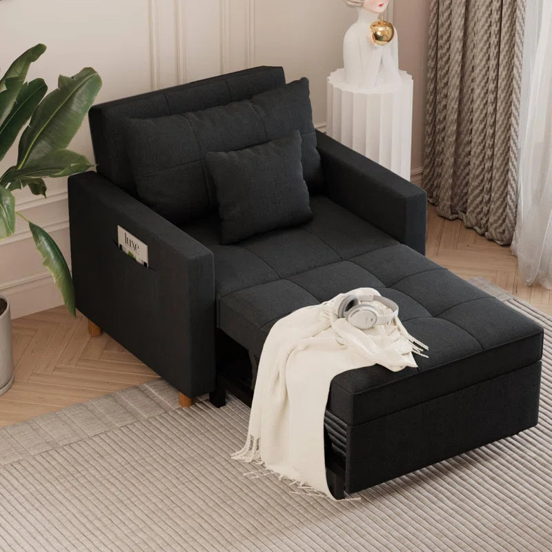 Emma-Leigh 1 Seater Fabric Accent Chairs Bed