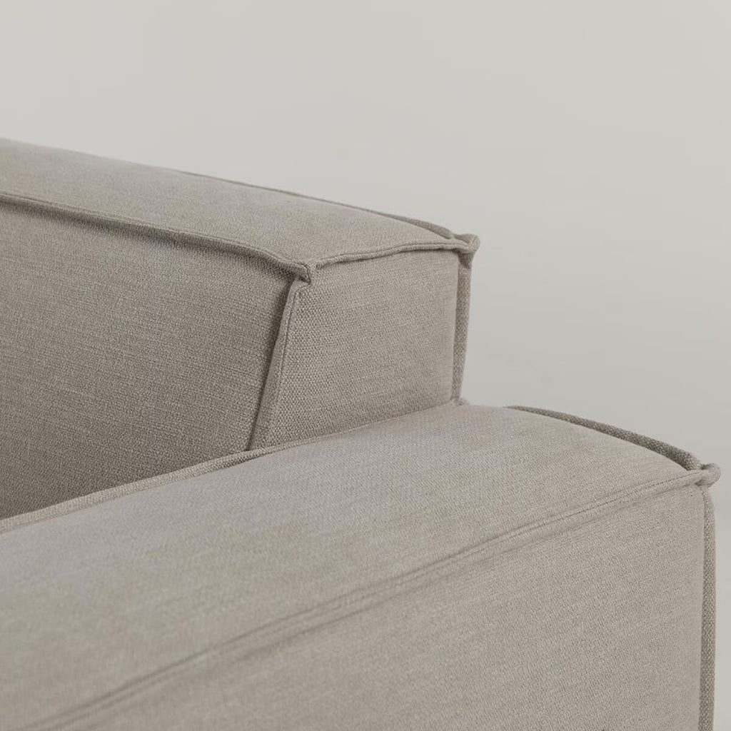 Model 03 Light Grey Linen 5 Piece Modular Sofa