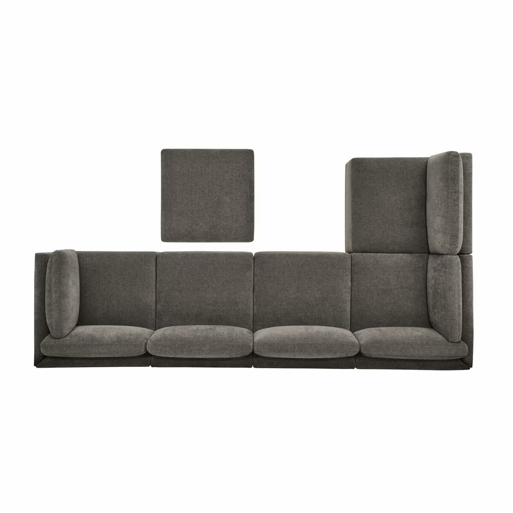 Fallon Grey 6 Piece Modular Fabric Sofa