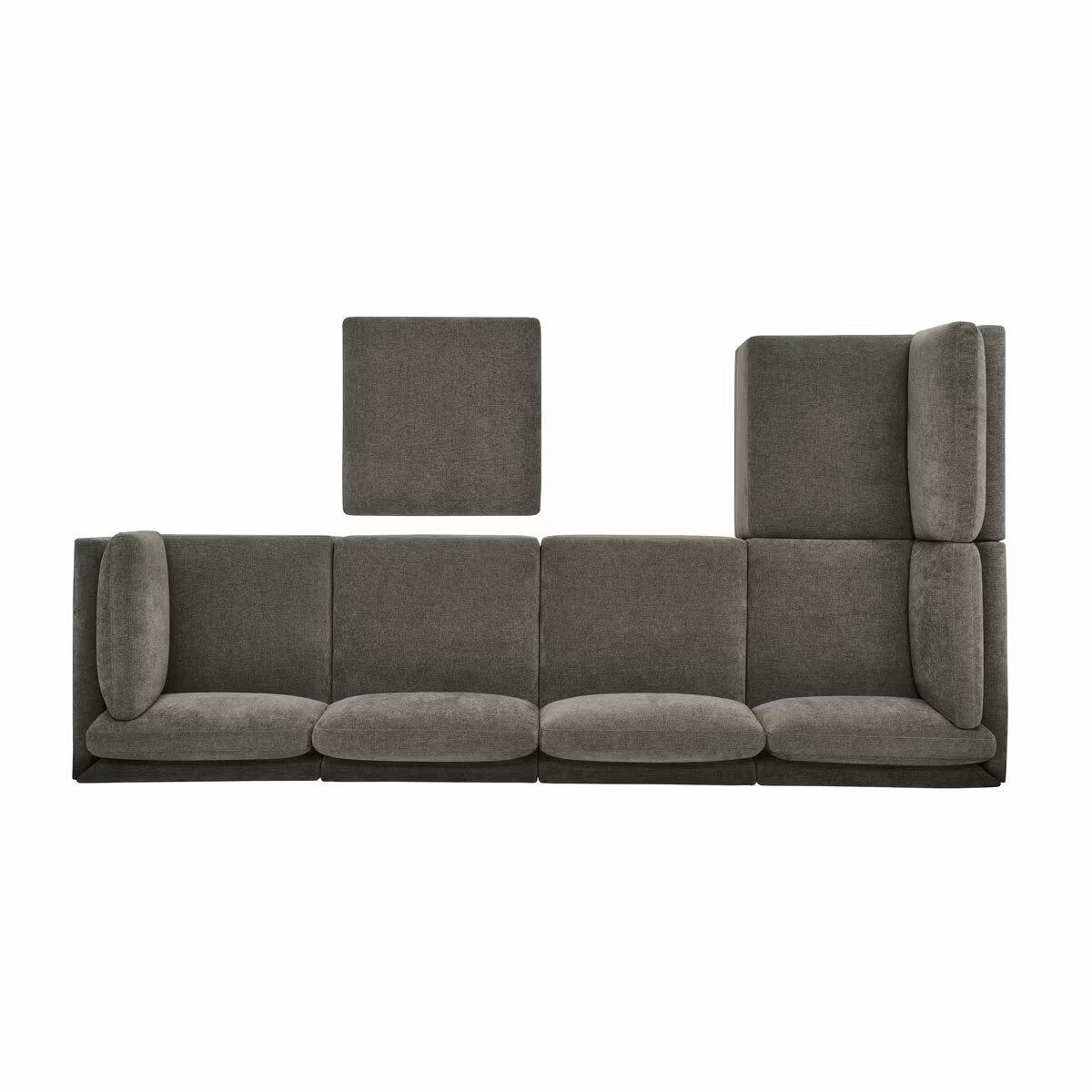 Fallon Grey 6 Piece Modular Fabric Sofa