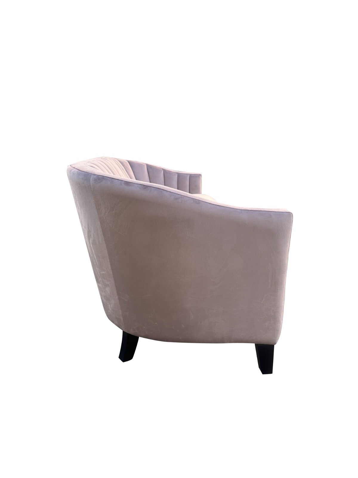 Pink Velvet Sofa 3 Seat Chairs Velvet Tub Chair Contemporary Living Room Accent