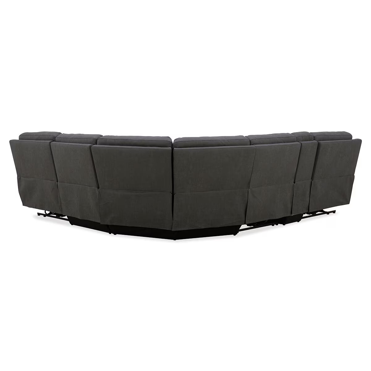 Justin Grey Fabric Power Reclining Sectional Sofa