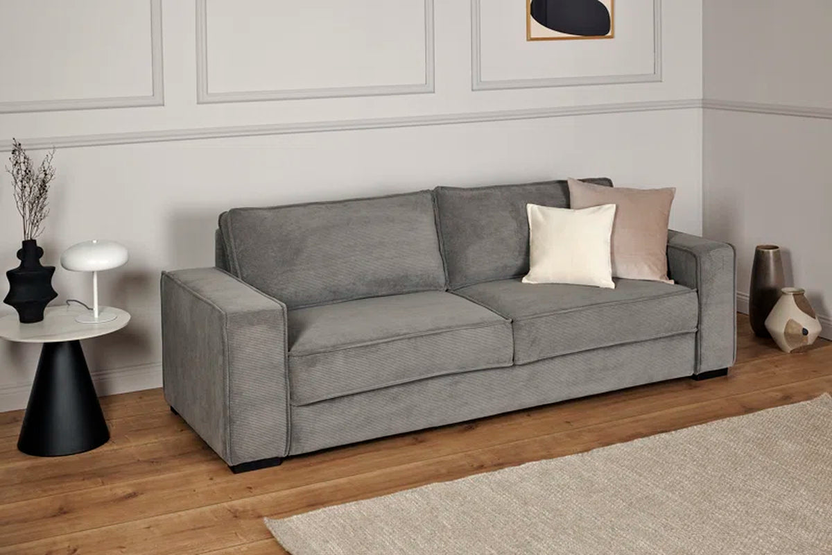 Charee 3 Seater Corduroy Fabric Sofa