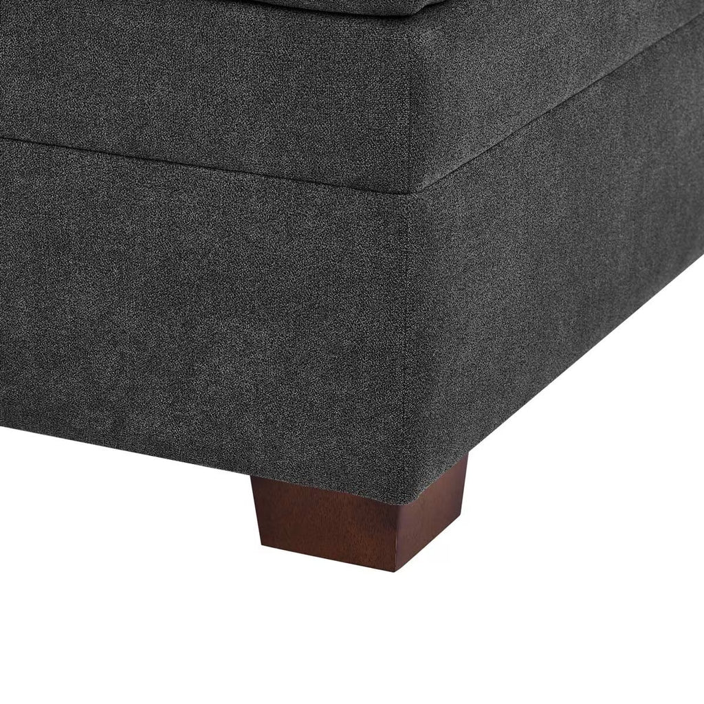 Tisdale Dark Grey 6 Piece Modular Fabric Sofa