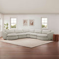 Holley Beige Fabric 5 Piece Modular Sofa