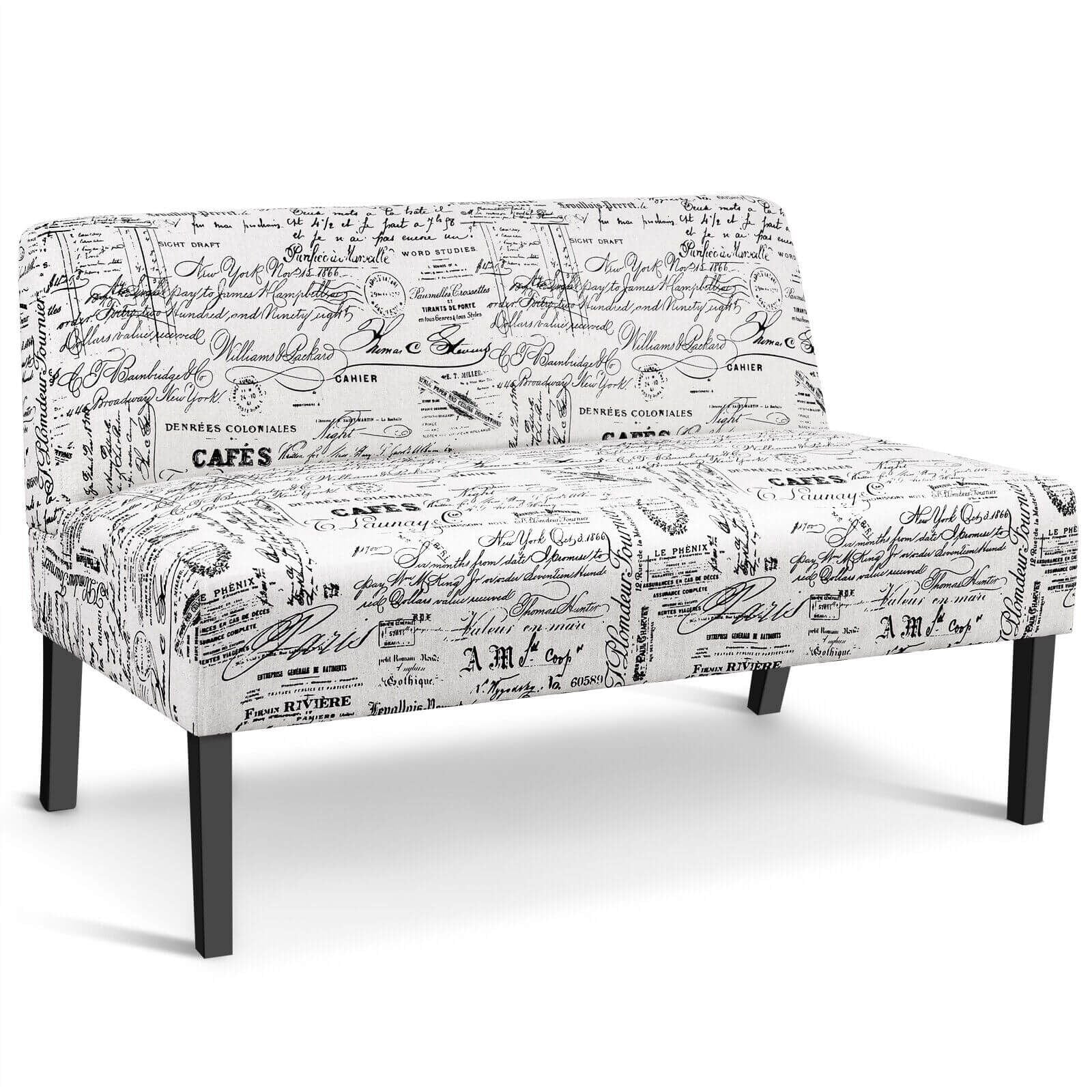 Modern Fabric Upholstered 2 Seater Sofa