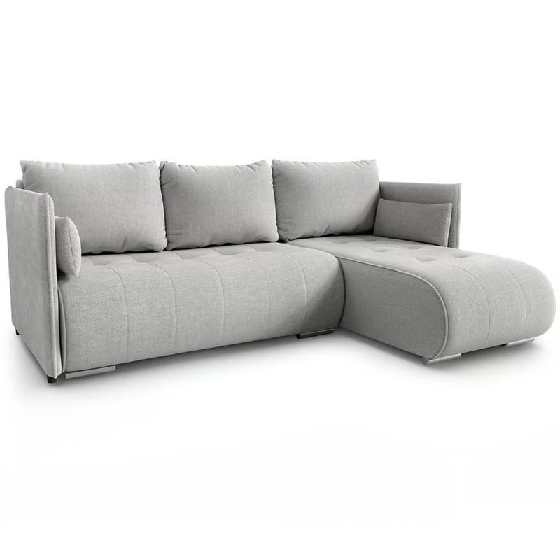 Corner Sofa Bed NESSA Reversible Chaise Lounge, Storage DAKO®