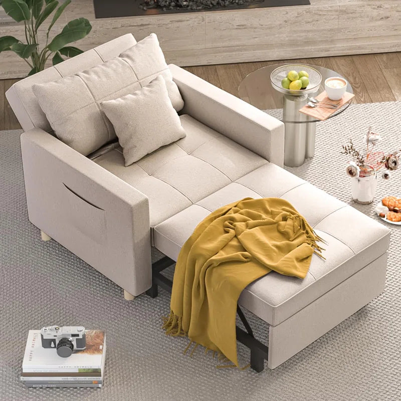 Emma-Leigh 1 Seater Fabric Accent Chairs Bed