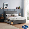 1400 Pocket Ortho Mattress & Slate Grey 2 Drawer Divan, Single