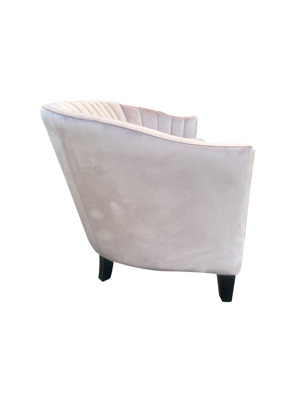 Pink Velvet Accent 2 Seat Chairs Velvet Tub Chair Contemporary Living Room Sofa