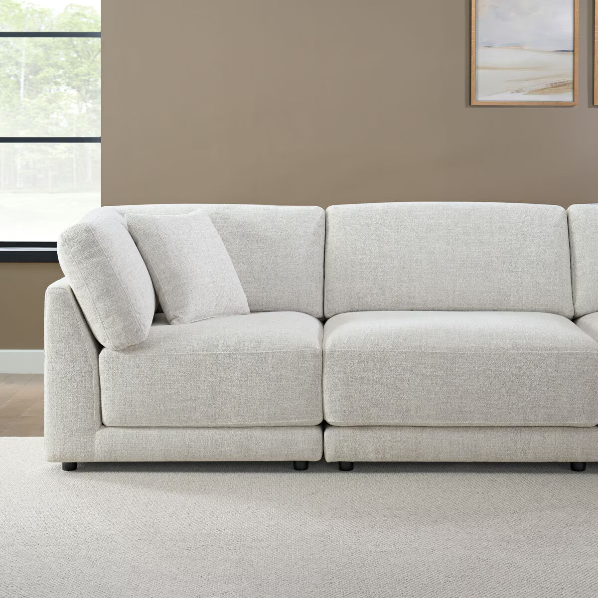 Dayna Grey Fabric 8 Piece Modular Sofa