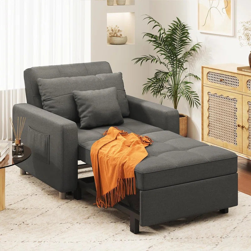 Emma-Leigh 1 Seater Fabric Accent Chairs Bed