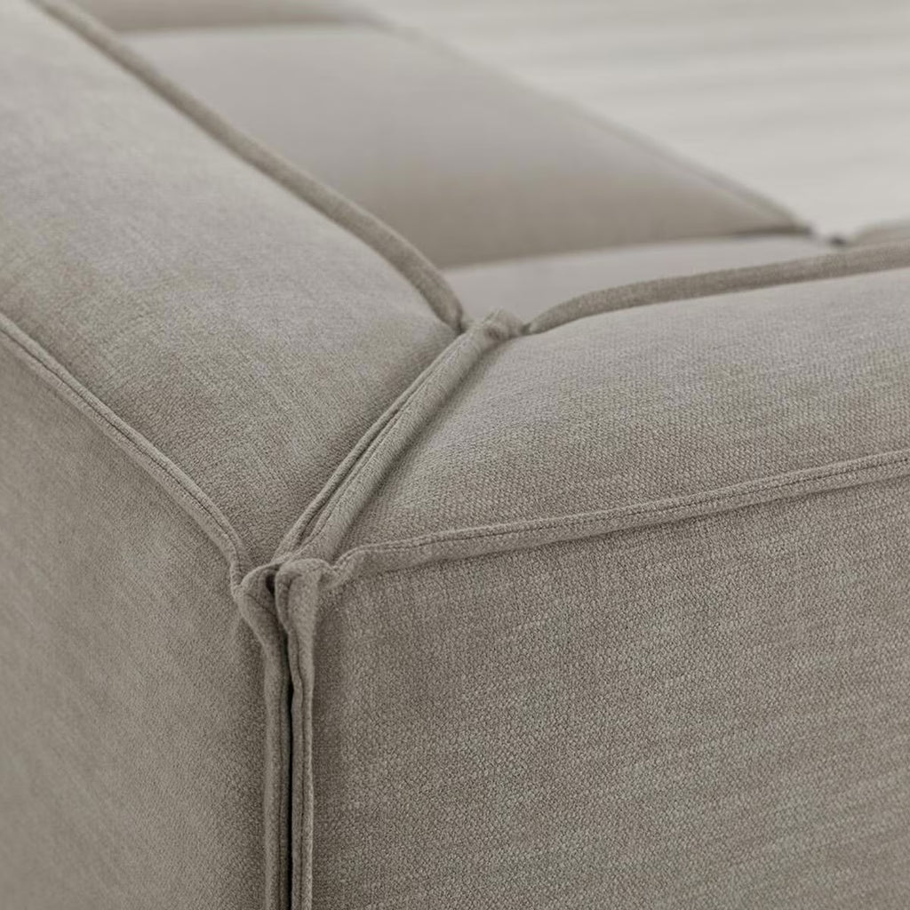 Model 03 Light Grey Linen 5 Piece Modular Sofa