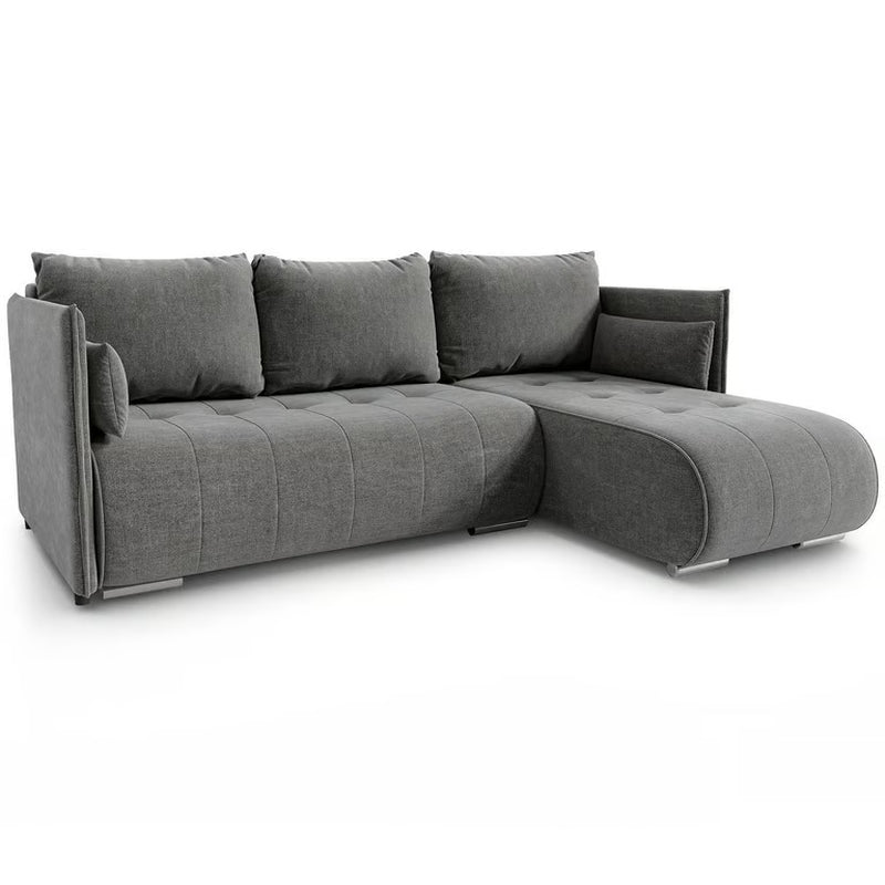 Corner Sofa Bed NESSA Reversible Chaise Lounge, Storage DAKO®