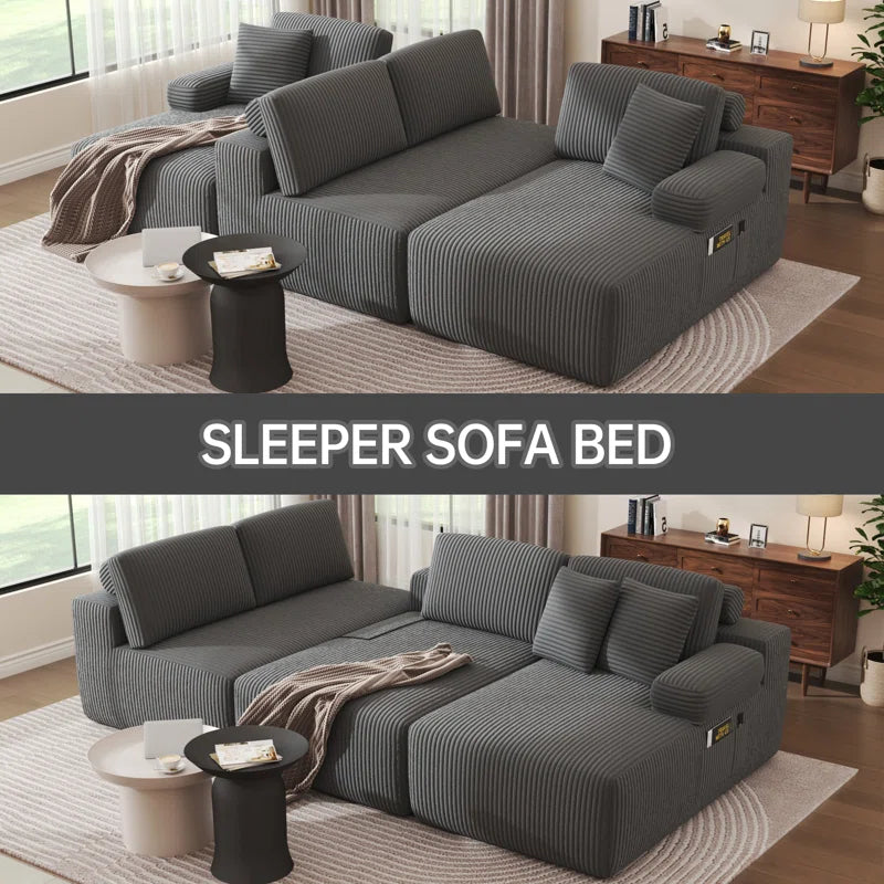 4 Seater Corduroy Sofa