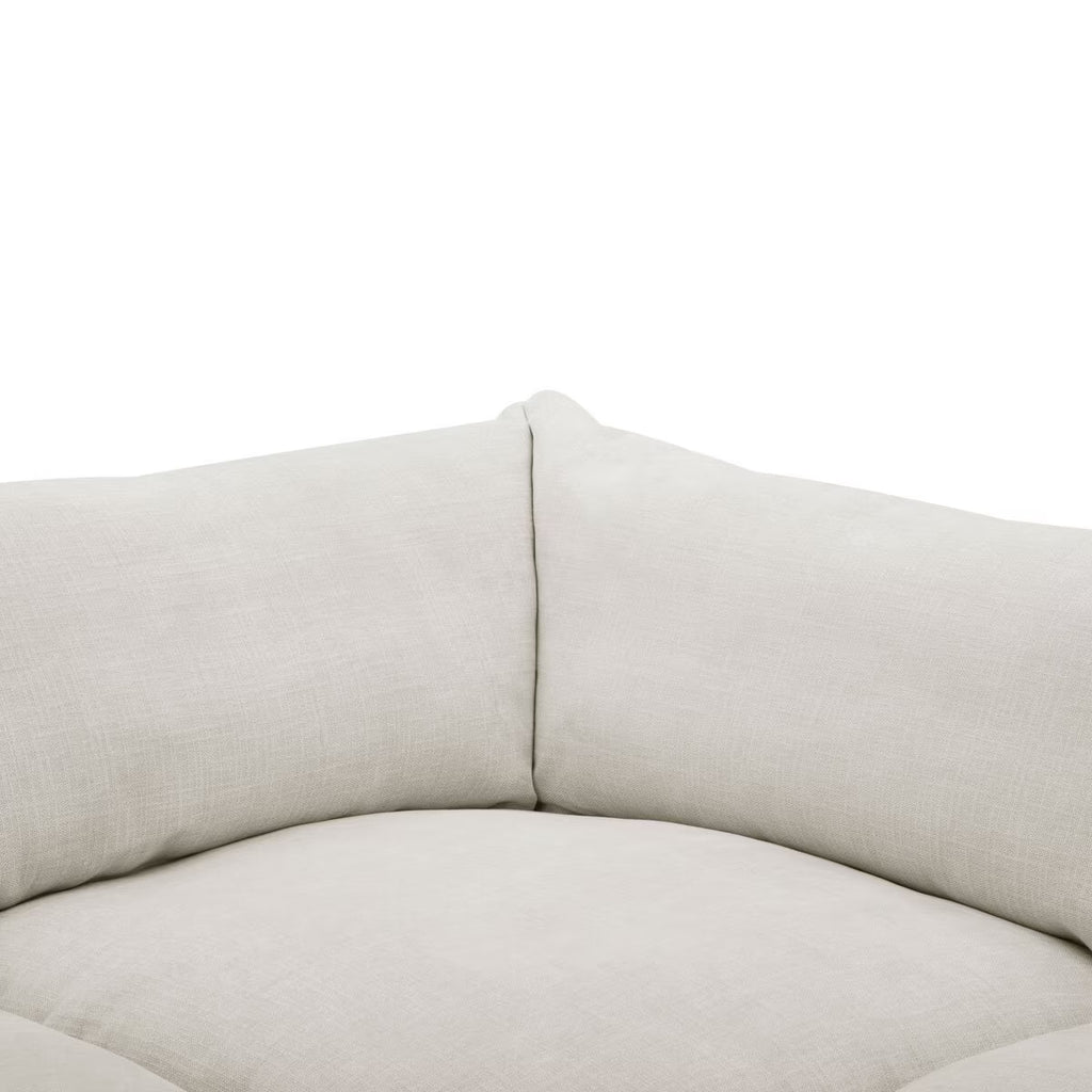 Holley Beige Fabric 5 Piece Modular Sofa