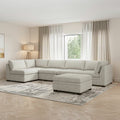 Tisdale Taupe 6 Piece Modular Fabric Sofa