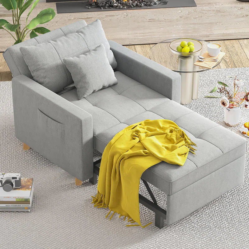 Emma-Leigh 1 Seater Fabric Accent Chairs Bed