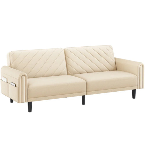 3-Seater Sofa Bed with Adjustable Backrest